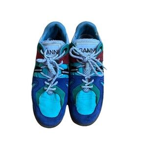 Ganni Sporty Mix Retro Sneaker Sky Captain Women's Size 11
